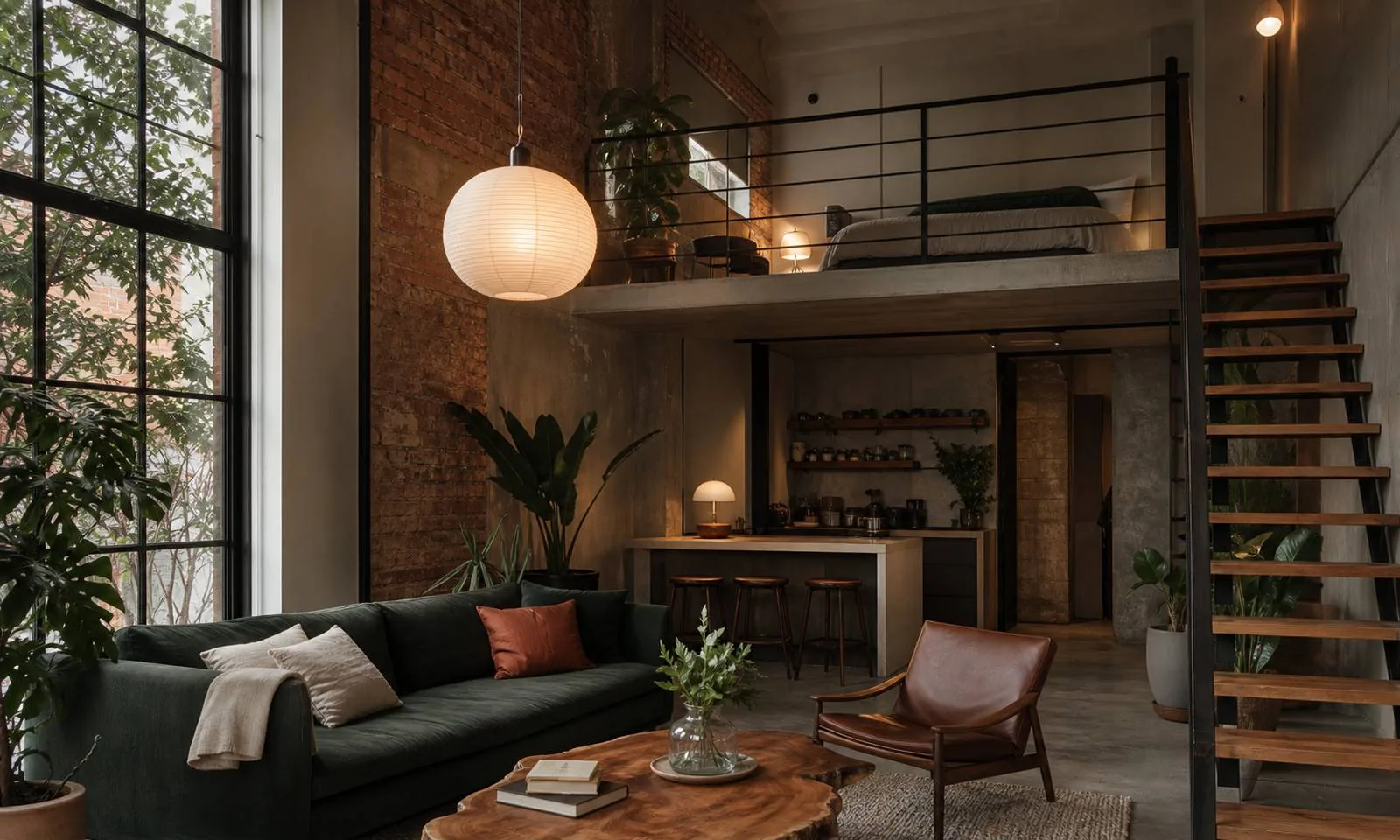 Real loft operated as a short-term rental in Roma Norte
